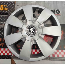 Yk 14 Inç Peugeot 206 / 208 / 301 / 306 / Partner Uyumlu Jant Kapağı 4'lü Takım Amblem Hediyeli