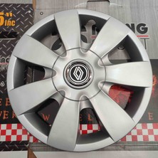 Yk 14 Inç Renault Symbol / Clio / Megane Uyumlu Jant Kapağı 4'lü Takım Amblem Hediyeli