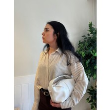 Laletto Bags Kadın Lilyum Model Kilit Detaylı El ve Ayarlanabilir Askılı Omuz Çantası