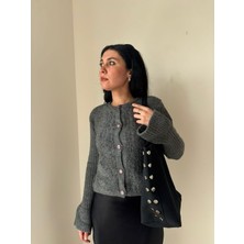 Laletto Bags Kadın Begonvil Model Zımba Detaylı Büyük Boy Süet Omuz Çantası