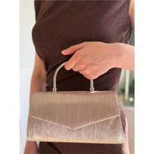 Laletto Bags Kadın Gümüş Kol Detaylı Mektup Kapaklı Abiye & Davet Çantası