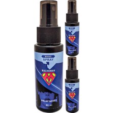 Bezos 3 Adet Machoman Erkeklere Özel 60 ml Zaman Spreyi