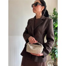 Laletto Bags Kadın Elya Model Zımbalı Zincir Askılı Mini El ve Omuz Çantası