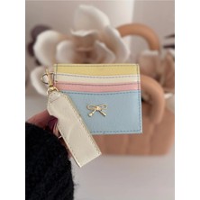 Laletto Bags Kadın Fiyonk Detaylı Anahtarlıklı Parlak Suni Deri Kartlık