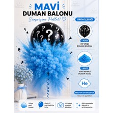 Parti Dükkanı Cinsiyet Belirleme Balonu Mavi Duman Balonu 36 Inç Gender Reveal Balonu Mavi Duman Tozlu Helyum Uyumlu