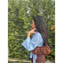 Laletto Bags Kadın Şakayık Model Toka Detaylı Baget Çanta