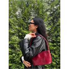 Laletto Bags Kadın Petunya Model Baget Omuz Çantası