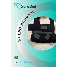 Grandmed Velpo Welpou Bandajı - Omuz Kol Askısı - Köprücük Kemiği Kol Sabitleyici - Bedensiz Standart