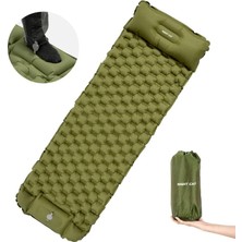 Night Cat Qd-01 Dahili Pompalı Ultralight Şişme Mat - Yeşil