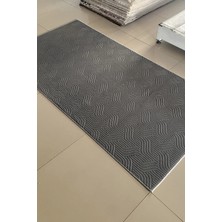Polaris Halı Kaymaz Taban, Kabartmalı, Salon, Mutfak, Koridor,yatak Odası, Kesme Yolluk Halı Embos 554 Antrasit
