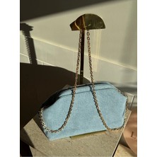 Laletto Bags Kadın Denim Zincir Askı Detaylı Clutch Çanta
