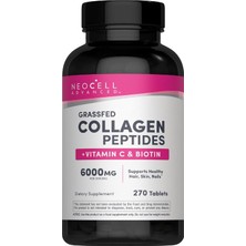 Neocell Advanced Collagen Peptides | 270 Tablets | 6000MG | For Women And Men | With Vitamin C & Biotin | Non-Gmo, Gluten & Soy Free