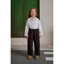 Fahhar Kids Çift Iğne Çocuk Pantolon Kahverengi