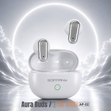 Soffany Ap-22 Aura Buds Pro Sound Kablosuz Bluetooth Kulaklık Tws Wireless Earbuds Dokunmatik