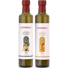 Dosewell Detoks & Ananas Sirkesi 500 ml (2’li Avantaj Paketi) | %100 Doğal, Katkısız ve Doğal Fermente