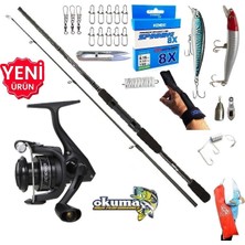 Okuma Revenger RV-4000A 270CM 7-30GR Karbon Wave Power Maket Balık Spin Olta Takımı Seti