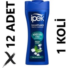 İpek Ipek Kepeğe Karşı Etkili Mentol Ferahlığı Şampuan 12 x 480 ml