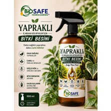 BioSAFE Yapraklı Iç Mekan Süs Bitkileri Için Bitki Besini Sprey 500 ml | Kullanıma Hazır