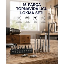 Cndr 16 Parça Bits, Adaptör ve Tornavida Ucu Seti