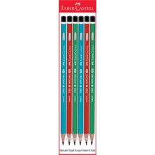 Faber-Castell Faber Castel Mercanlı Köşeli Kurşun Kalem 6 Adet