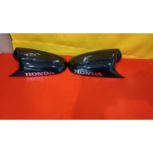İtibar Honda Civic 96-2000 Yarasa Ayna Kapağı Parlak Siyah ve Bantlı