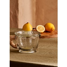 Bella Maison Bloom Cam Sıkacak Naturel 500 Ml Mango Ahşap Kulplu Şık Tasarım