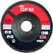Gfb Alüm.flap Disk Zımpara 115X100 Kum-Kırmızı (10 Adet)