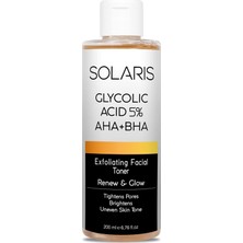 Gözenek Sıkılaştırıcı ve Arındırıcı Tonik 200 ml Glycolic Acid 5% Aha Bha