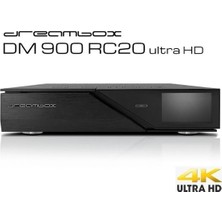 Gümrük Bey Dreambox DM900 RC20 UHD 4K Fbc Ikiz Tuner Linux Uydu Alıcısı