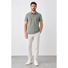 Bihan Store Polo Yaka Jakarlı Erkek Tşhırt Herman 3060-HAKI