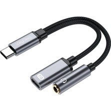 To 3.5mm Kulaklık ve Type-C Şarj Dönüştürücü