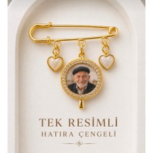 Kişiye Özel 1 Fotoğraflı Hatıra Çengeli - Anı Çengeli