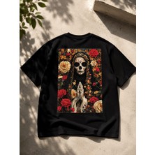 Montree Kadın Oversize Baskılı %100 Pamuk T-Shirt