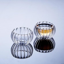 Dekoratif Cam Lokumluk, 8x8 Cm, 6'li Set
