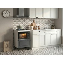 Kenz Life Kenzlife Membran Ocak Dolabı Doğangün Gribyz Çerçeve 85*60*56 Mebran Kapak Mdf Gövde