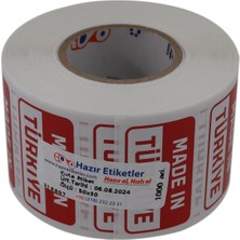 Al Hızlı Al Made In Türkiye Baskılı Kuşe Etiket 50MM x 30MM 1000 Adet