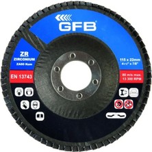 Gfb Zirkon.flap Disk Zımpara 115X40 Kum-Mavi (10 Adet)