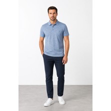 Bihan Store Polo Yaka Jakarlı Erkek Tşhırt Herman 3060-MAVI