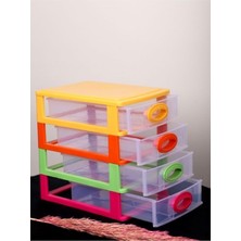 Plastik Çekmeceli Saklama Ünitesi Plastik Saklama Çekmeceleri A4 Formatı ve 4 Tekerlek Y100 5 cm 5 Çekmece Bpa Içermez Siyah G40 x D29 x Y100 5 cm DC-305