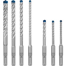 Professional 7 Parça Expert Sds Plus-7x Kırıcı Delici Delme Uçları (Yumuşak Taş, Sert Taş, Beton, Donatılı Beton, Beton Bina Bloku, Ø 5-12 Mm, Aksesuar Kırıcı Delici)