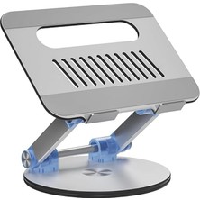 Katlanabilir Folding Alüminyum Notebook Stand Alüminyum Ayarlanabilir Açı ve Katlanabilir Portatif Rahat Kullanım 11 Inç 17 Inç Dizüstü Bilgisayar ve Laptop Stant Wg3