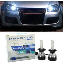 Photon Vw Golf 5 LED Xenon Uzun Far Ampulü H7 Access Yeni Seri Beyaz 2005-2010