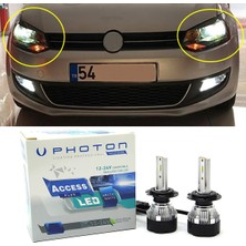 Photon Vw Polo Mk5 LED Xenon Uzun Far Ampulü H7 Access Yeni Seri Beyaz 2009-2017