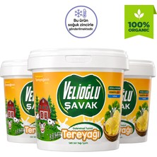 Velioğlu Şavak Organik Köy Tereyağı (Tuzsuz) (1kg) x 3 Adet