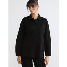 Lc Waikiki Yeni Sezon Oversize Kadın Süet Görünümlü Gömlek