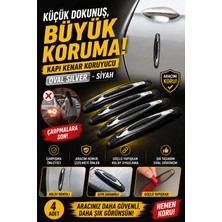 PINUKS Kapı kenar koruyucu oval Sılver Sıyah Aksesuar Dünyası