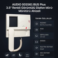 AUDIO Audıo 001561 Bus Plus 3.5” Renkli Görüntülü Diafon Monitörü Ahizeli