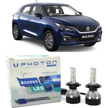 Photon Suzuki Baleno LED Xenon Uzun+Kısa Far Ampulü H4 Access Yeni Seri Beyaz