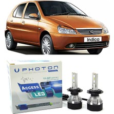 Photon Tata Indica LED Xenon Uzun+Kısa Far Ampulü H4 Access Yeni Seri Beyaz