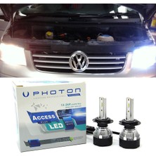 Photon Vw Transporter T5 LED Xenon Uzun + Kısa Far Ampulü H4 Access Yeni Seri Beyaz